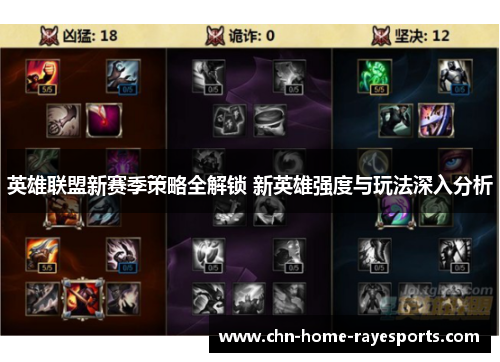 英雄联盟新赛季策略全解锁 新英雄强度与玩法深入分析 英雄联盟新赛季策略全解锁 新英雄强度与玩法深入分析